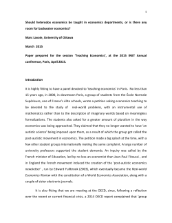 Should heterodox economics be taught in economics departments