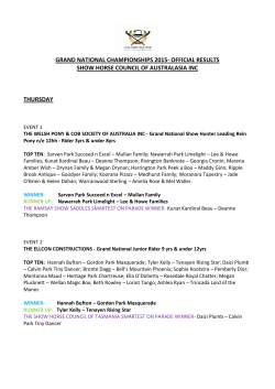 grand national championships 2015- official results show horse