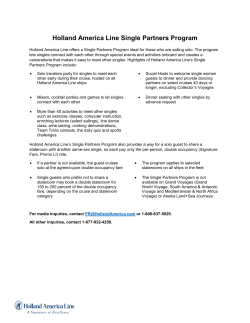 Holland America Line Single Partners Program