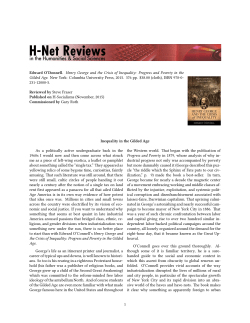 Inequality in the Gilded Age - H-Net