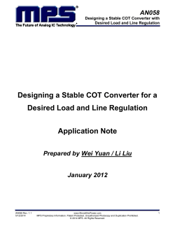 Designing a Stable COT Converter for a Desired Load