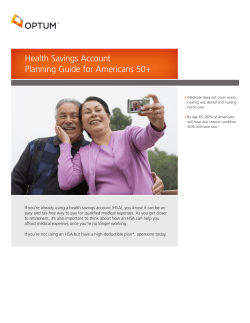 Health Savings Account Planning Guide for Americans 50+