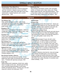 single malt scotch