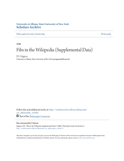 Fibs in the Wikipedia (Supplemental Data)