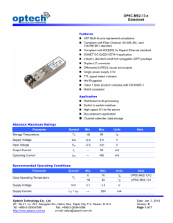 OP6C-M02-13-x Datasheet - Optech Technology Co., Ltd.