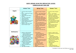 Term 1 - North Bridge House