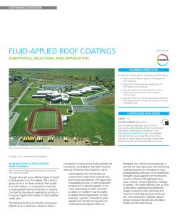 fluid-applied roof coatings