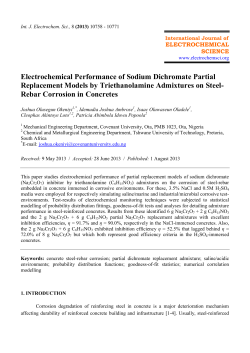 Electrochemical Performance of Sodium Dichromate Partial