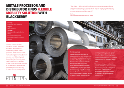 METALS PROCESSOR AND DISTRIBUTOR FINDS FLEXIBLE