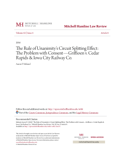 The Rule of Unanimity`s Circuit Splitting Effect