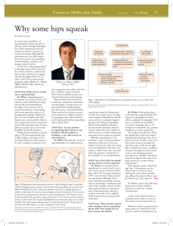 be more common in patients who squeaking hips are