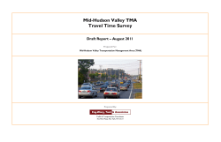 Mid-Hudson Valley TMA Travel Time Survey Draft Report