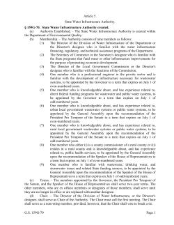 G.S. 159G-70 Page 1 Article 5. State Water Infrastructure Authority