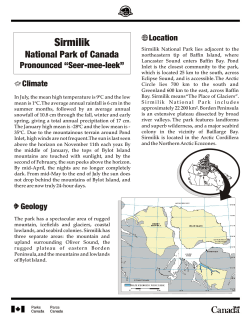 Sirmilik National Park of Canada