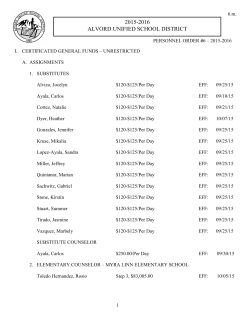 Approve Personnel Order No. 6-2015-2016