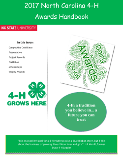 2017 4-H Awards Handbook
