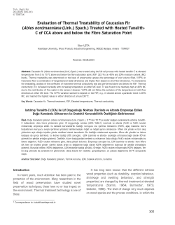 Evaluation of Thermal Treatability of Caucasian Fir