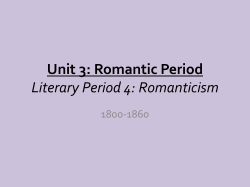 3.1 Romanticism - Fireside Poets