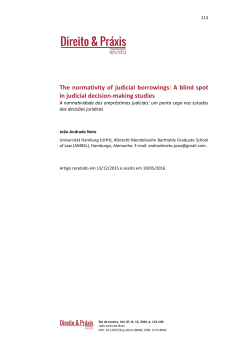 The normativity of judicial borrowings: A blind spot in judicial