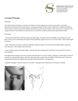 Laryngeal Massage - Scottsdale Ear Nose and Throat