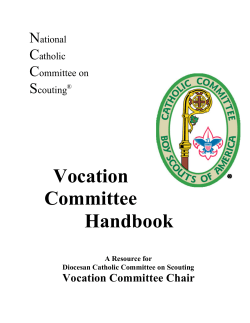 NCCS Vocation Committee Handbook