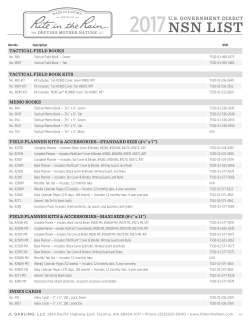 2017 NSN Product List