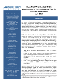 Healing Invisible Wounds - Justice Policy Institute