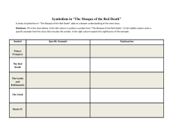 Symbolism in &ldquo;The Masque of the Red Death&rdquo;