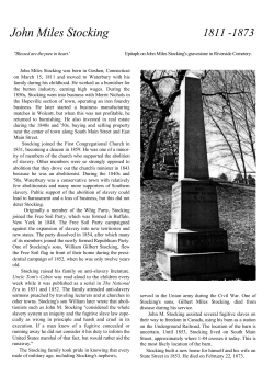 John Miles Stocking - Silas Bronson Library