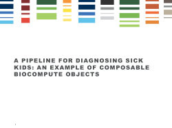 a pipeline for diagnosing sick kids: an example of composable