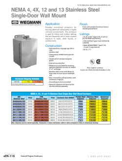 NEMA 4, 4X, 12 and 13 Stainless Steel Single