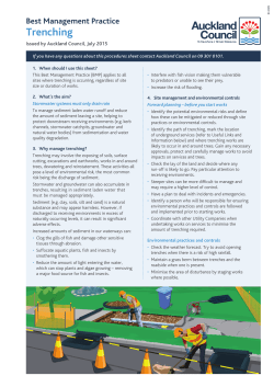 Trenching - Auckland Council