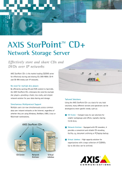 AXIS StorPoint CD+ Network Storage Server