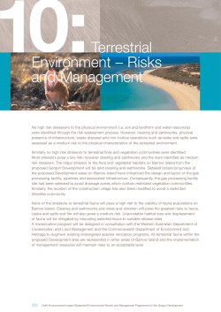10:Terrestrial Environment &ndash; Risks and