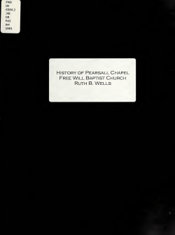 History of Pearsall Chapel Church