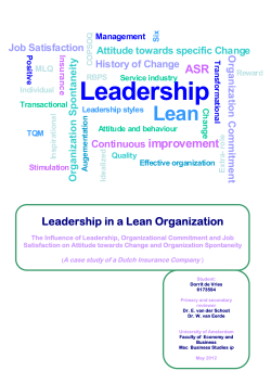 Leadership - UvA-DARE - University of Amsterdam