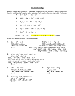 Ionic Compounds I