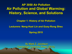 Air Pollution and Global Warming: History, Science, and Solutions