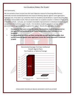 Check out a summary of our astounding academic