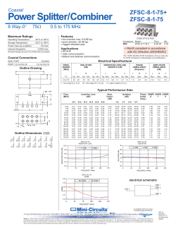 Power Splitter/Combiner