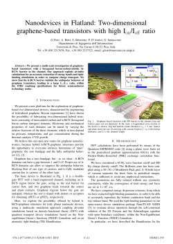 11.4 Nanodevices in Flatland: Two-Dimensional Graphene