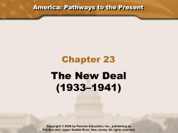 The New Deal (1933&ndash;1941)