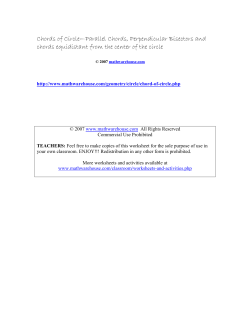 Chords of Circle&mdash;Parallel Chords, Perpendicular