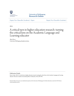 A critical turn in higher education research: turning the critical lens
