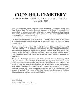 Coon Hill Cemetery - Jay Historical Society
