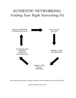 AUTHENTIC NETWORKING: