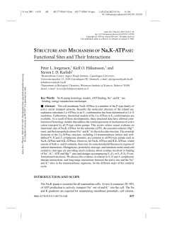STRUCTURE AND MECHANISM OF Na,K