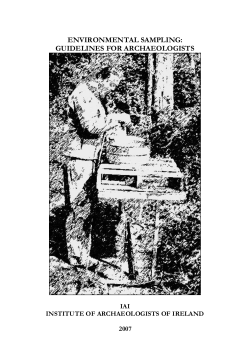 environmental sampling: guidelines for archaeologists