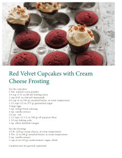 Red Velvet Cupcakes with Cream Cheese