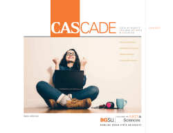 CAScade Magazine - Bowling Green State University